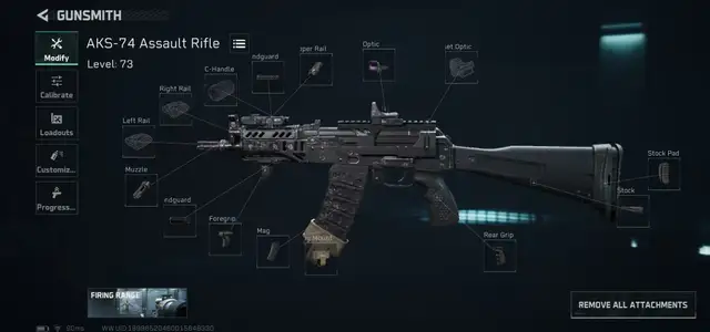 AKS-74 全面战场 改枪码配装图