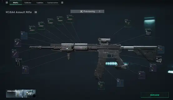 M16A4 全面战场 改枪码配装图