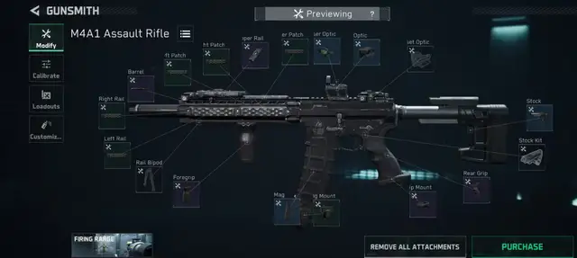 M4A1 全面战场 改枪码配装图
