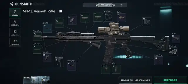 M4A1 烽火地带 改枪码配装图